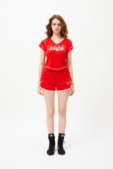 ドゥードゥルチェリードルフィンパンツ / DOODLE CHERRY DOLPHIN PANTS [RED]