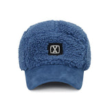VA Square Stud Fleece Camp Cap / Navy