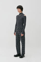 FLIP Pattern Turtleneck_Black (6684834201718)