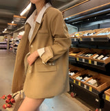 [BELLIDE MADE] マキアートオーバーサイズフィットブレザージャケット