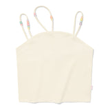 チェリービーズポイントノースリーブ / CHERRY BEAD POINT SLEEVELESS [IVORY]
