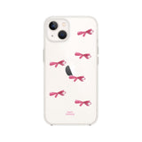 Tiny pink ribbon jelly hard case (clear)
