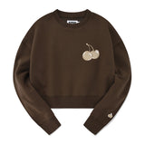 ミドルチェリーハーフスウェットシャツ／MIDDLE CHERRY HALF SWEATSHIRT [BROWN]