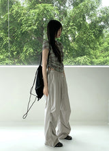 メトムレッグシャーリングバスロックナイロンツーウェイジョガーパンツ/ Methom Leg Shirring Baslock Nylon Two Way Jogger Pants