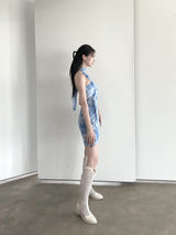995. メッシュアンバルスカーフミニワンピース