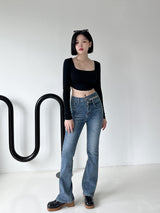 ホットクロップロングスリーブTシャツ/Hot Crop Long Sleeve T-shirt (4color)