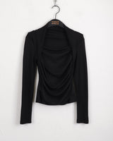 ヴィシー・バレエコア シフォンシャーリングボレロ長袖Tシャツ