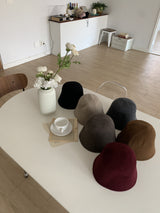 ASCLO Wool Simple Bucket Hat (6color)