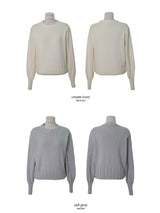[SHOPPERMADE] ウィンターウールクロップニット (4color)