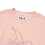BIG CHERRY TERRY NAPPING CROP SWEATSHIRT [SALMON]