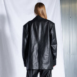 オーバークラックレザーブレザー / Over Crack Leather Blazer