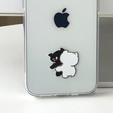 ホワイト - ペック サムキャット カップル AirPods Case_マット
