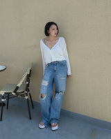 ローライズダメージパンツ / no.5170 low rise damage pants