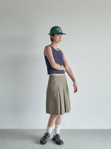 WAFFLE COTTON TOP [ NAVY ]