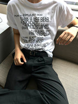 パンクレタリングTシャツ