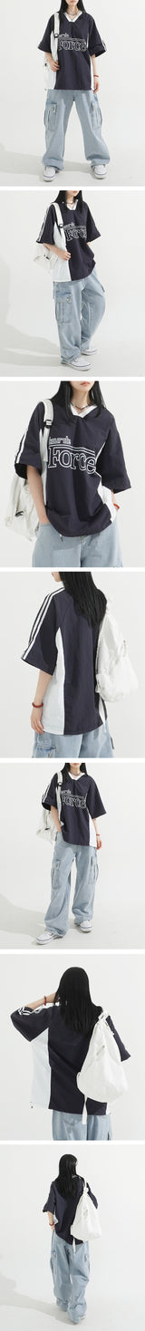 Athletic Nylon short-sleeve Pullover