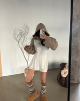 ribbed knit shorts