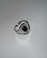[Baby monster Ruka/Bad villain Ina] Black dot ring