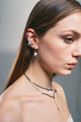 NO.317 [BLACK] GEOMETRY HEART EARCUFF