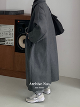 Nus. Wool Grey Coat(2color)