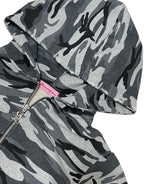 PNFメイド ビンテージウォッシングカーモフーディージップアップ / PNF made vintage washing camo hoodie zip up