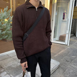 ASCLO Need U Half Zip Up Knit (4color)