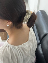 ストライプヘアスクランチ（3色）