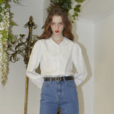 Lace Inverted Triangle Blouse (6681232539766)