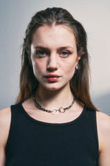 NO.320 [SILVER] TWO RING NECKLACE