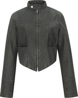 ピグメントレザーバイカージャケット / PIGMENT LEATHER BIKER JACKET