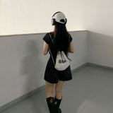 [Bellide made] Premium Slim Span Embroider Tee