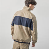 セミワイドジョガーパンツ/Semi Wide Seperate Block Jogger Pants Beige/Navy (6604003082358)