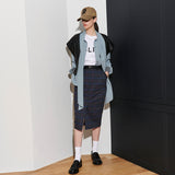BONNIE BLOCK SKIRT, NAVY CHECK (6628107681910)