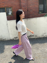 サフランセミワイドパンツ