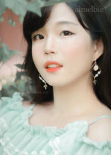 ホワイトドリームキャッチャーピアス / White Dream Catcher Piercing (LOONA Yves Piercing)