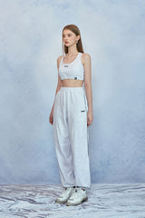 HIDE Cutting Sweat Pants (White Melange) (6570988830838)