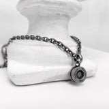 バレットバック ネックレス / Bullet Back Necklace_dark silver