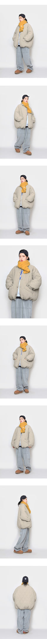キルティングカラーパッドジャケット / Quilting collar padded jacket