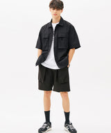 SIDE FLAP POCKET SHORTS (BEIGE) (6585208897654)