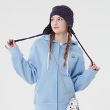 ウィティーバニーフーディージップアップ／WITTY BUNNY HOODIE ZIP UP [LIGHT BLUE]