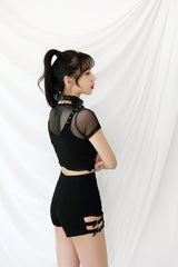 アイレットブラトップ / TOP(6587) eyelet bra top