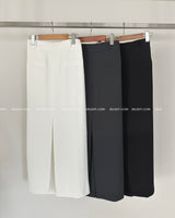 mega deep slit maxi long skirt