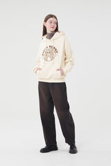 ウィティーバニーブークレワーディングフーディー／WITTY BUNNY BOOKLE WORDING HOODIE [IVORY]