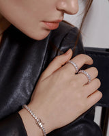 スクエア プロング セッティング リング / [MAMAMOO/MIRAE] Square Prong Setting Ring (silver)