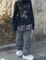 ポケットカモプリーツスカート / Pocket Camo Pleats Skirt