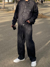 Fade set up trucker jacket