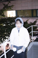 バラクラバニットジップアップ_gray