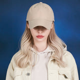 Rose gold double link over fit ball cap BEIGE