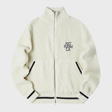 ヘビーニットジップアップジャケット / ART ROOM HEAVY KNIT ZIP UP (IVORY)