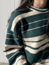 Lion Border Round Knit (3color)